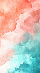 Soft gradient background with Muted Aqua and Tangerine Dream colors blending seamlessly, creating a smooth, modern, and warm abstract backdrop. Perfect for digital design, presentations, social media,