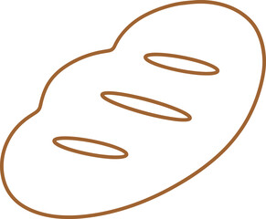 Bread Coloring Vector Template