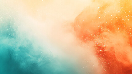 Fototapeta premium Soft gradient background with Muted Aqua and Tangerine Dream colors blending seamlessly, creating a smooth, modern, and warm abstract backdrop. Perfect for digital design, presentations, social media,
