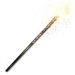 Naklejka premium Enchanting Sparkle: A Magical Wand