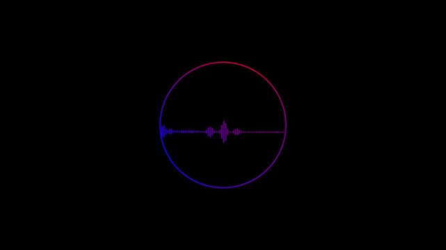Cinematic Circular Audio Waveform UI with Glitch Neon Controls &ndash; Spotify-Inspired Music Visualizer for EDM, Podcast, Synthwave & Sound Spectrum Dashboard