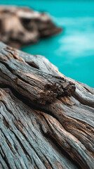 Fototapeta premium Smooth gradient background with a calming Ocean Spray and Driftwood color blend. Minimalistic and modern feel, evoking beachside serenity and natural tones. Ideal for design or presentation backdrops.