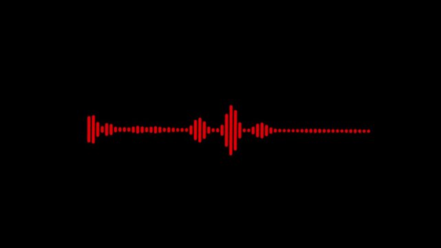 Digital Audio Waveform with Neon Media Player Controls &ndash; Spotify-Style Music Visualizer, Song Playback UI for EDM and Podcasts