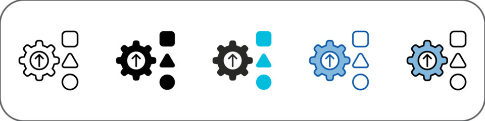 Facilitation Icon Pack Multistyle Illustration