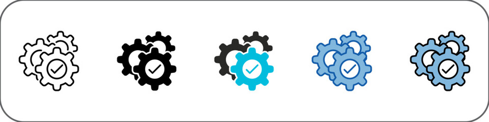 Integration Icon Pack Multistyle Illustration