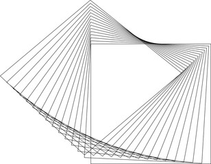 Obraz premium Square shape flowing line with blending. Modern design elements