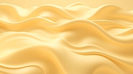 Obraz premium Golden silk and satin fabrics flow with a luxurious, soft texture, creating a shiny yellow design.