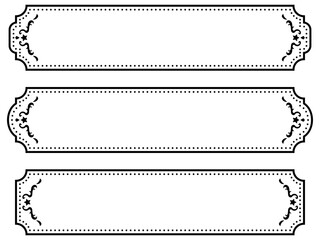 アンティーク/フレーム/枠/タイトル/ブラック/イラスト/素材