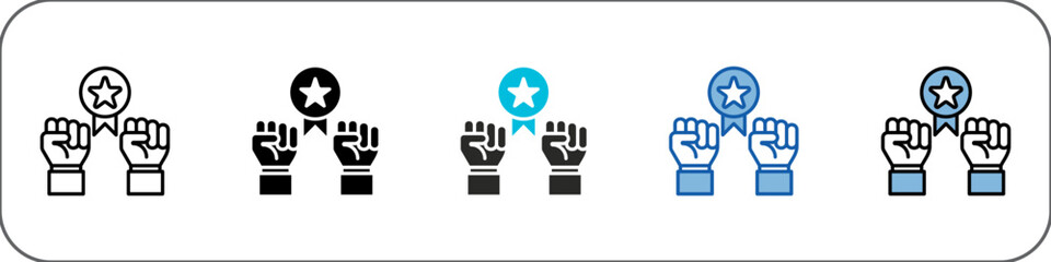 Obraz premium Competitiveness Icon Pack Multistyle Illustration