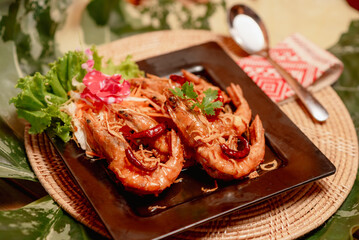 A delicious looking Thai food menu