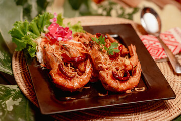 A delicious looking Thai food menu