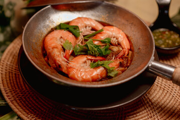 A delicious looking Thai food menu