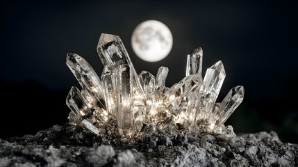 tree floating in space with stars entangled in its glowing branches