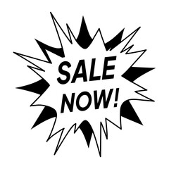 A glyph sticker of today deal typography sticker 

