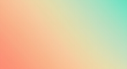 Soft Pastel Gradient Background - Peach and Mint Green Color Blend
