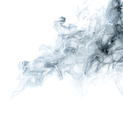 Fototapeta premium Wispy white smoke rising. Fog overlay texture for dreamy, abstract, or cinematic effects, isolated on transparent background.