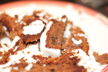 pieces of cake on a plate