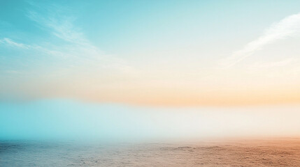 Soft gradient transitioning from coastal fog gray to serene blue mirage tones, evoking calm and coastal atmosphere. Perfect for minimal design, travel branding, or tranquil visual backdrops.
