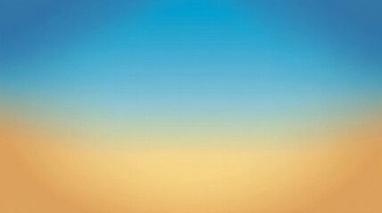 Naklejka premium Smooth gradient background transitioning from soft sky blue to warm sand tones. Minimalist, calming, and natural color blend perfect for design, presentations, and digital projects.