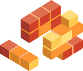 Obraz premium 3d render of a brick wall