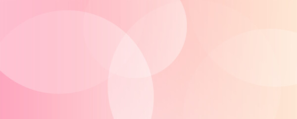 Banner background, pastel colorful, pink and orange gradations, circle abstract background, eps 10