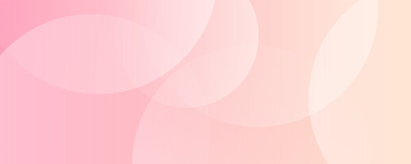 Banner background, pastel colorful, pink and orange gradations, circle abstract background, eps 10