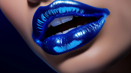 Electric Fuchsia Hot Lipstick Design Sophisticated Playful Electric Blue.
The Boldest Lip Colour of 2025.
