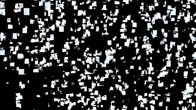 seamless video 4K animation digital static noise flickering black white pixels simulating interference broken screen ideal tech overlays glitch transitions cyberpunk visual