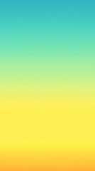 Fototapeta premium Smooth gradient background transitioning from turquoise to bright yellow. Minimalistic and vibrant with a clean, abstract color flow—ideal for modern design, tech, or creative layouts.