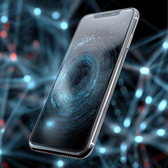 Malware prevention antivirus device. Digital waves interference preventing phone access.