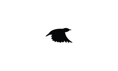 American dipper bird Silhouette Design  And Vector Illustration. 