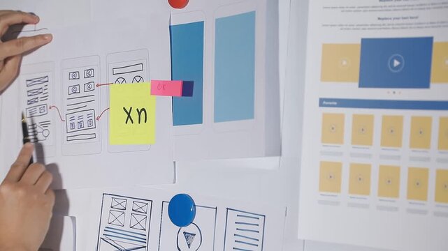 team of UI UX web designer are working together to develop mobile responsive websites with UI UX front end designer previews, UI UX web development ideas, front end designer. application development