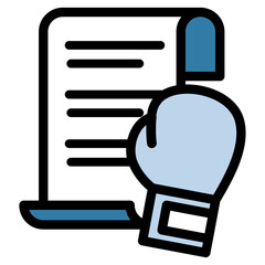 イラストアイコン：ボクシングファイル