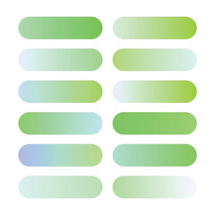 Obraz premium green gradients, a green swatches collection, a vector set of green gradients, and a set of green gradients and gradients.