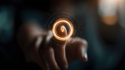 a digital lock screen interface to activate secure remote access