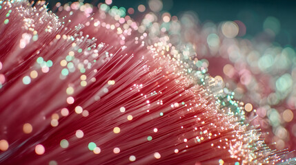 Colorful strands of light create a mesmerizing display of vibrant detail and texture in an abstract composition