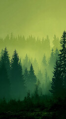 Fototapeta premium gradient background with a natural transition from deep juniper green to soft birch white. Evokes freshness, clarity, and organic calmness, ideal for eco, wellness, or minimal designs