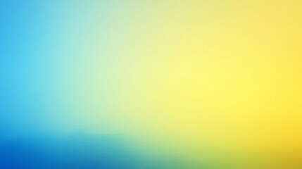 Fototapeta premium Smooth gradient background transitioning from lemon yellow to arctic blue, creating a fresh and uplifting visual. Ideal for modern design, minimal layouts, and clean aesthetic concepts. 