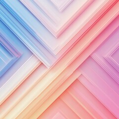 Fototapeta premium Colorful geometric layers blend together in a gradient of blue, pink, and white creating an abstract visual harmony