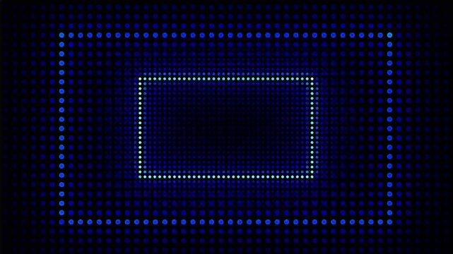 Seamless looping halftone background animation . Rectangle halftone background and dots , Abstract wavy halftone background animation .