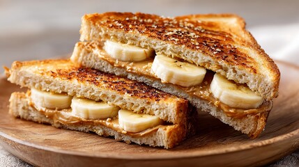 Grilled Peanut Butter and Banana Sandwich