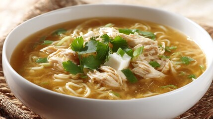 Chicken Noodle Soup with Fresh Herbs