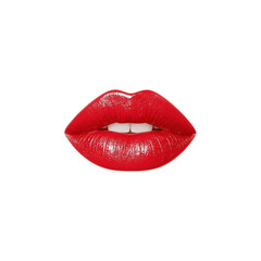 Obraz premium a red glossy lipstick