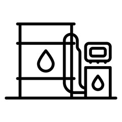 Fossil Fuels line icon