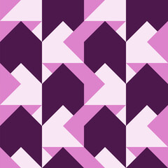 Abstract geometric seamless pattern. Minimalist geometrical ornament, puzzle design. Vector illustration.