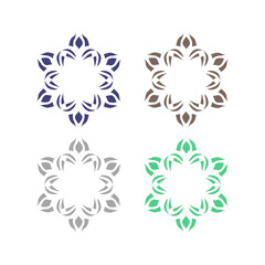 Natural Ayurveda Massage Spa Resort Logo Sign Symbol
