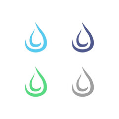WATER SPLASH SIGN SYMBOL LOGO VECTOR
