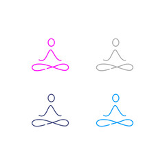 Ayurveda Spa Massage Resort Sign Symbol Logo Vector
