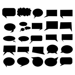 set of speech bubbles vector illustration