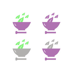 Ayurveda Spa Massage Resort Sign Symbol Logo Vector
